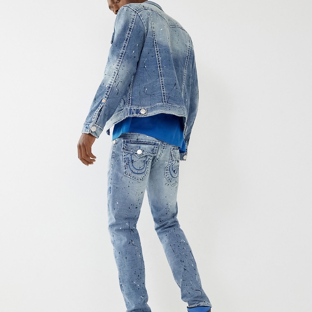 TRUE RELIGION JIMMY VINTAGE SUPER T DENIM JACKET - Picture 3 of 4